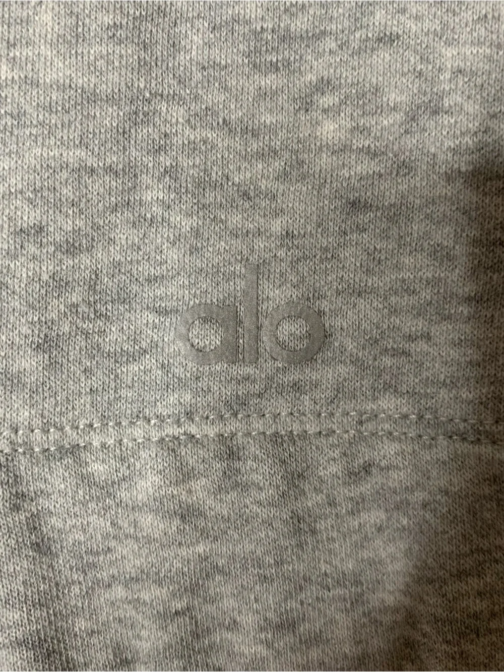 Alo yoga Womens gray cropped hooded sweatshirt XS